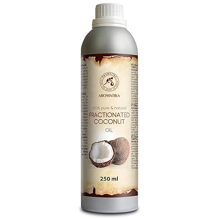 Fraktioniertes Kokosöl 250ml - Cocos Nucifera Oil - 100% Reines & Natürliches Coconut Öl - Basisöl - Geruchlos - Cocosöl für 