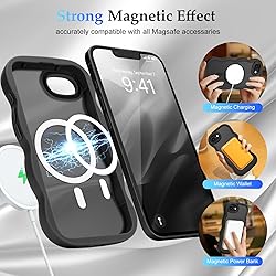 Pepmune for Phone 16e Case, Curly Wavy Frame Hard