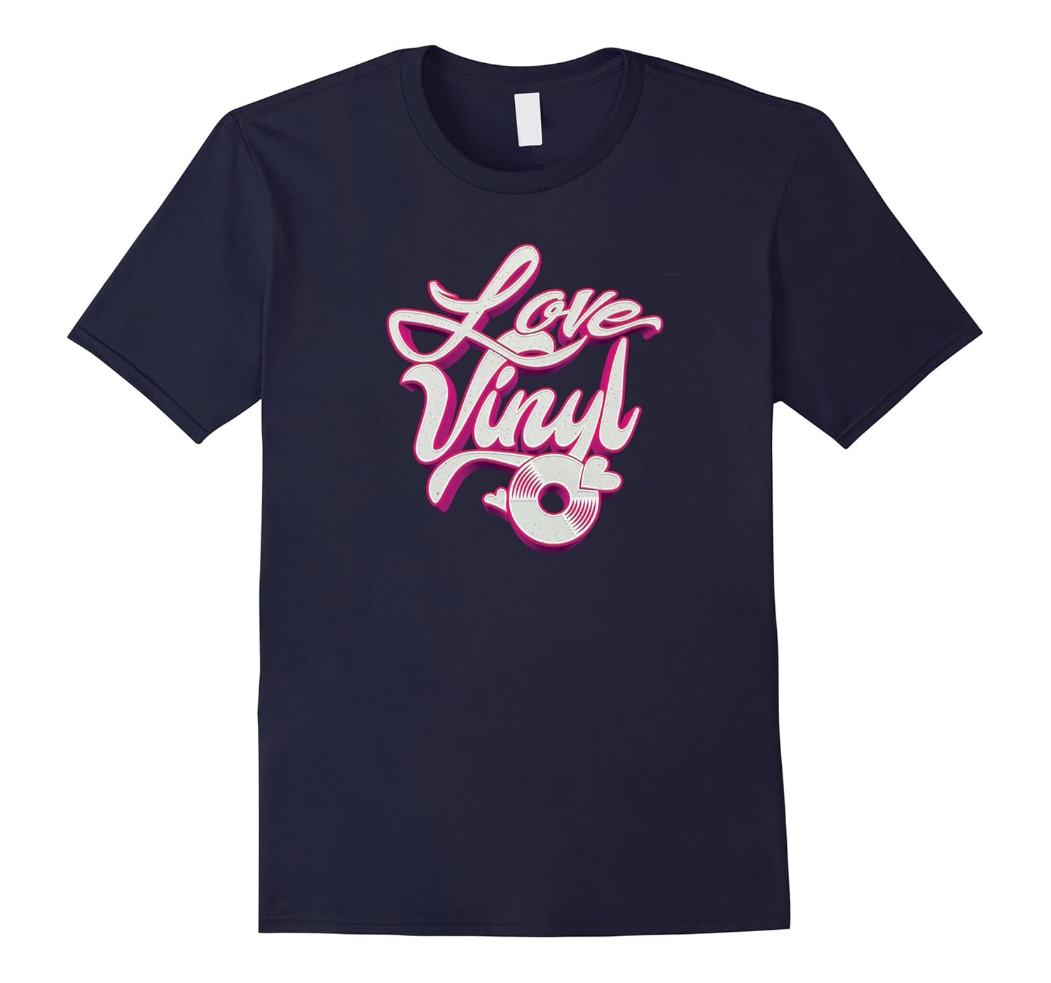 LOVE Vinyl Music Records Collector T-Shirt-Rose