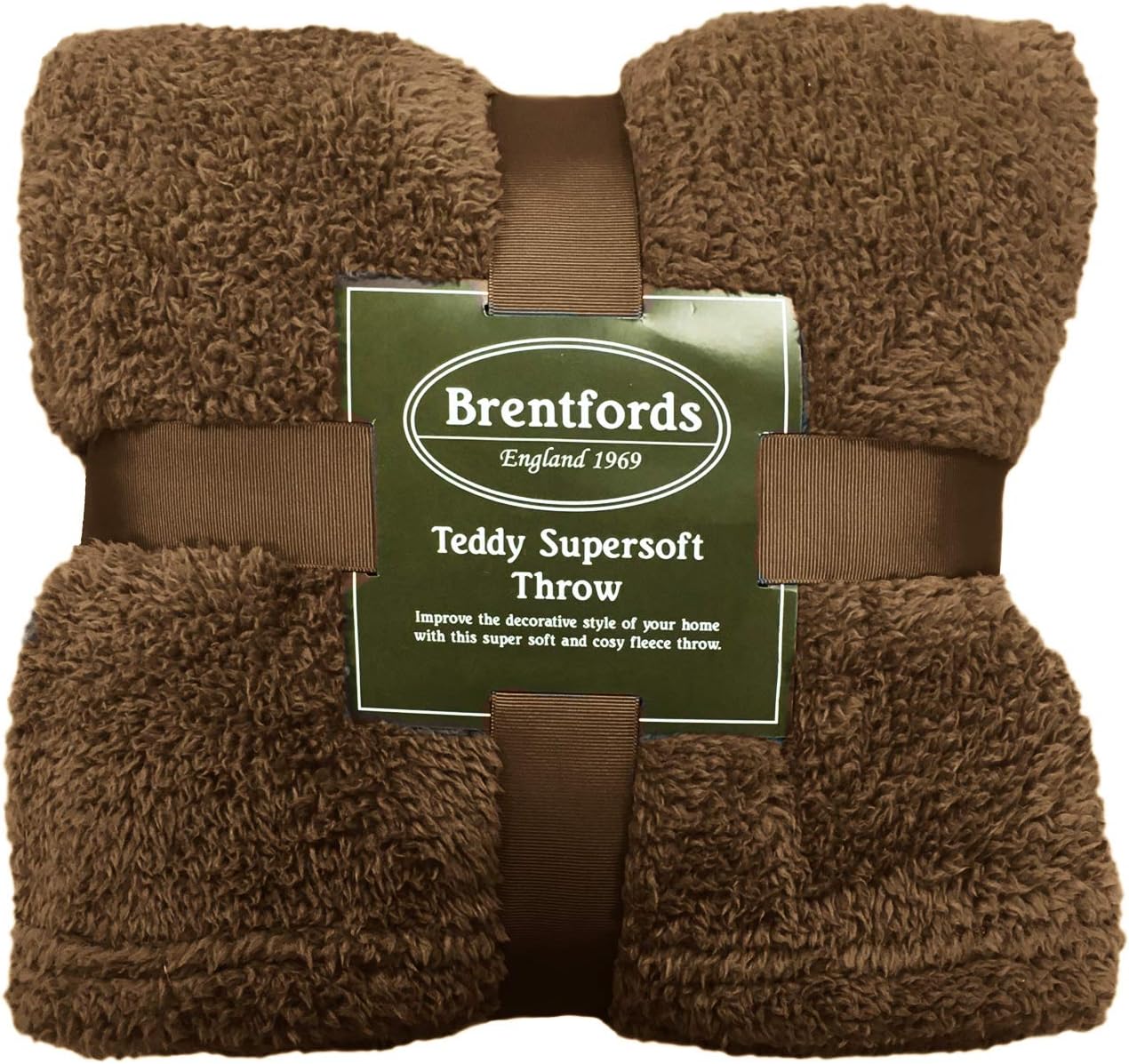 Brentfords Teddy Fleece Blanket Large Throw Over Bed Plush Super Soft