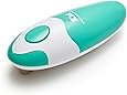 Electric Can Opener : Kitchen Mama Portable Battery Powered Automatic Smooth Edge Can Opener, Ergonomic Can Openers, One Press to Open Can for Seniors, Chef, and Daily Cooking (Teal Green)