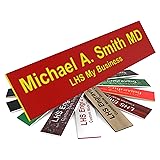 Door Name Plate Personalized for Office Red Plastic