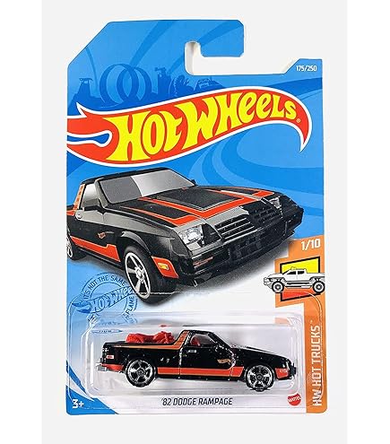 Amazon.com: Hot Wheels '82 Dodge Rampage, [red] 175/250 Hot Trucks