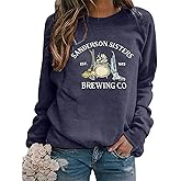 MNLYBABY Halloween Sweatshirt for Women Hocus Pocus Shirts Long Sleeve Black Cat Shirt Halloween Pullovers Sweatshirts Tops