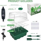 YAUNGEL Seed Trays with Grow Light 4 Pack Propagator with Timing Controller view 7