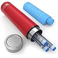 DISONCARE Odyssey 60H 3 Insulin Pens Cooler Travel Case Medication Cooler for Travel TSA Approved Diabetic Insulina EpiPen Carry Case Medicine Travel Cooler Bag Ice Pack with Medical Tag(Rescue Red)
