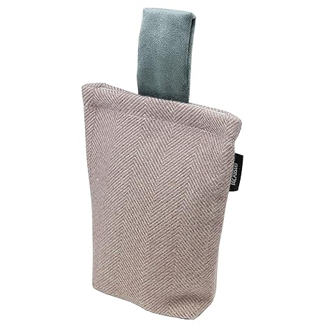 McAlister Türstopper aus einfarbigem, Strukturiertem, dekorativem Stoff, Wolle, violett, 21 x 17 cm