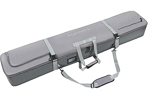 LANNPIN Snowboard Bag 7MM Padding Snowboard &Ski Bag Premium 900D Unisex Board Bag- Snowboard Travel Bags for Flying, Holds Helmet, Board, Boots, & More w/Ski Poles Strap, Strong Handle, Large Zipper