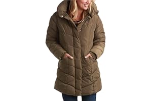 Steve Madden Women's Insulated Quilted Puffer Parka Winter Coat with Hood (S-XL)