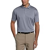 PGA TOUR Men's Birdseye Texture Short Sleeve Golf Polo Shirt