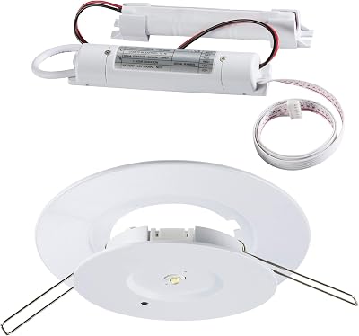 Knightsbridge 3W Emergency Downlight Green 70-130mm Non-Maintained