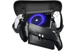 3 in 1 PS Portal Accessories, Screen Protector Tempered Glass, TPU Protective Cover, EVA Carrying Case for PS Portal