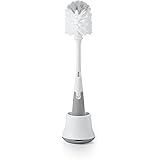 OXO Tot Bottle Brush with Nipple Cleaner and Stand, Gray