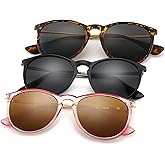 SUNGAIT Premium Vintage Round Sunglasses for Women Men Classic Retro Trendy Style
