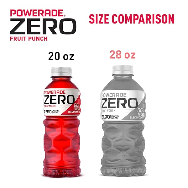 POWERADE ZERO FRUIT PUNCH, 20 FL OZ, 8 PACK