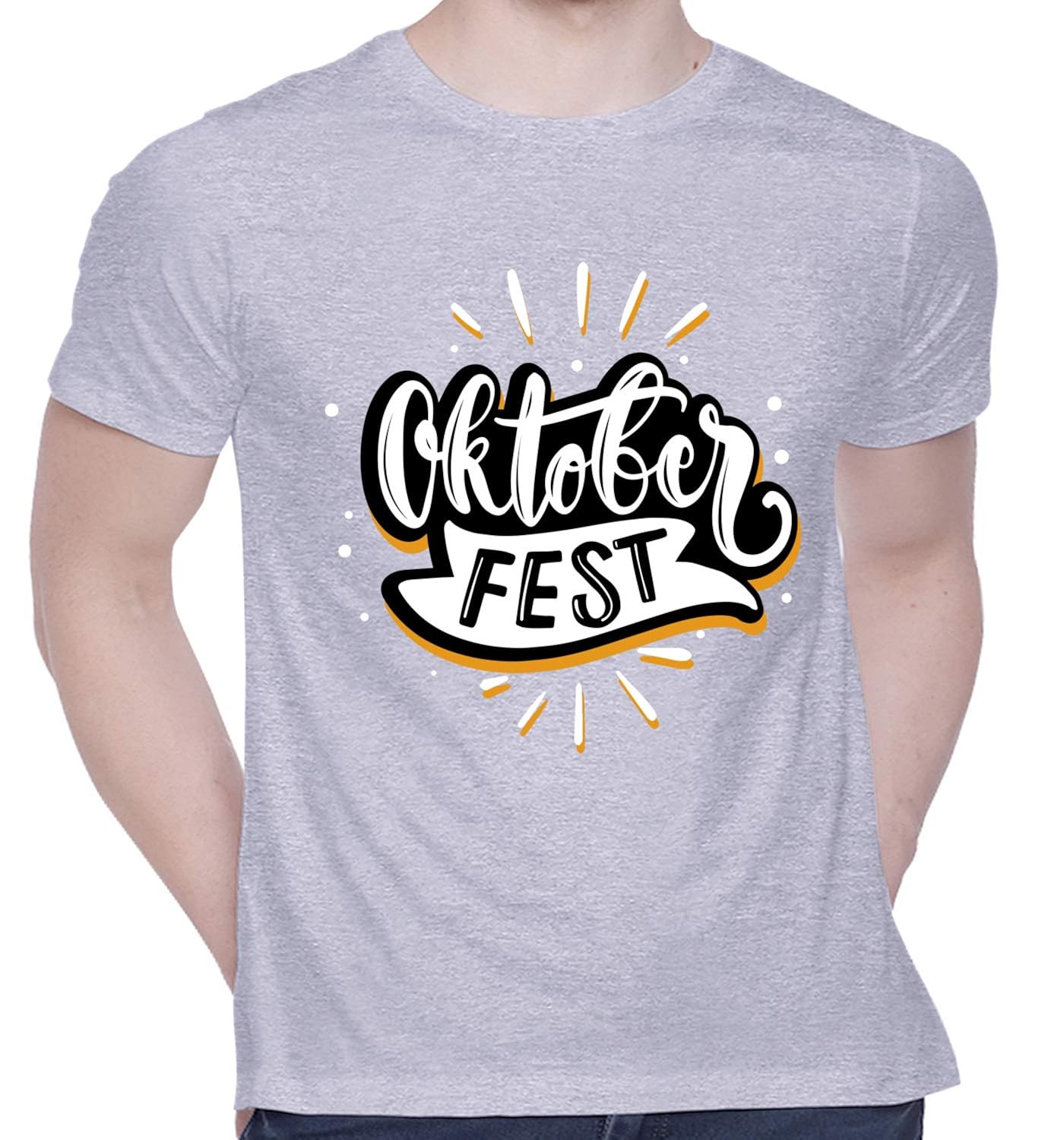 CreativiT Graphic Printed TShirt for Unisex October Fest Typography T
