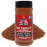 Smoke n Sanity SnS Triple S Low FODMAP All Purpose Seasoning, 9.5 oz Shaker | Monash Certified Low FODMAP, No Garlic, No Onion, Vegetarian, Gluten Free, Dairy Free, MSG Free, Kosher, IBS Friendly
