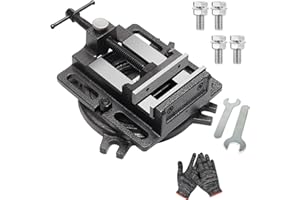 MYTEC 4.2" Quick Release Workbench Industrial Vise Clamp, Portable Heavy Duty Vice for Drill Press, 110°Swivel Base, High-grade cast steel Bench Clamp for Woodworking Milling Machine Drill Press