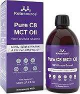Ketosource Pure C8 MCT Oil 500ml | 99%+ Purity Caprylic Acid Coconut Free of view 1