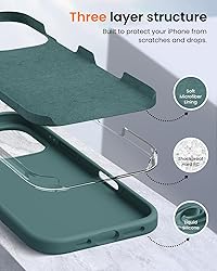 OuXul Designed for iPhone 16 Pro Case,Shockproof