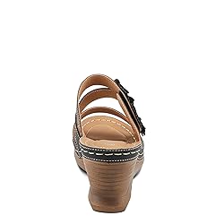 PATRIZIA Women's LOLLY Slide Wedge Sandals Black EU