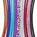 Soleebee 31.5 inches Bling Crystal Rhinestones Leather Neck Strap Lanyard Retractable Badge Reel with Breakaway Safety Clasp (Pack of 9)