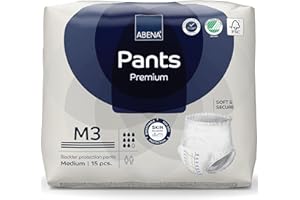Abena Pants, Premium Protective Underwear, Level 3, (Medium To Extra Large), Medium, 15 Count