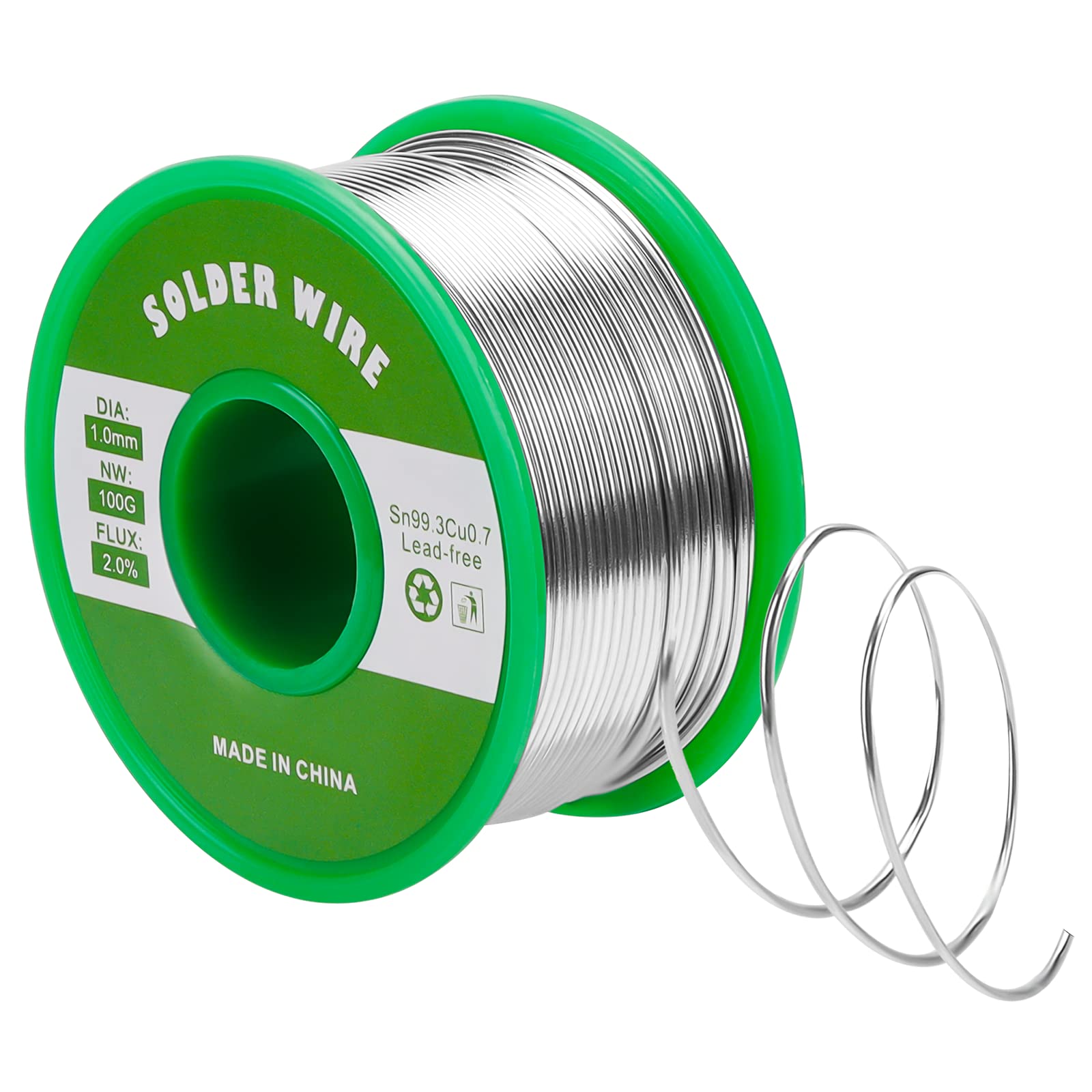 Makerfire Solder Wire 1 mm, Soldering Wire Electronics, Solder Wire for Electric Soldering and DIY (100 g/1 mm)