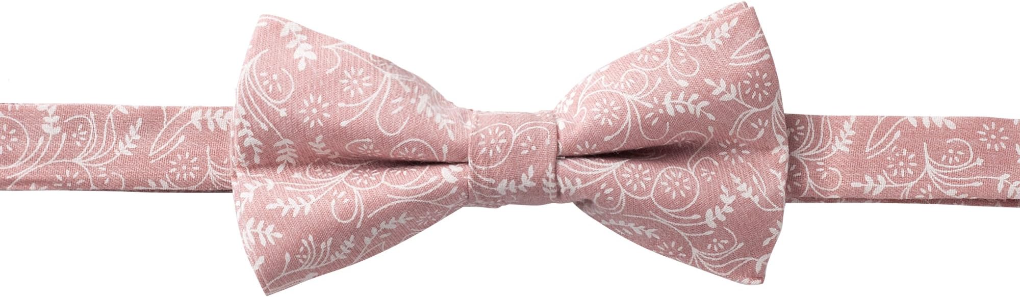Jacob AlexanderMen's Pre-tied Banded Adjustable Floral Bow Tie
