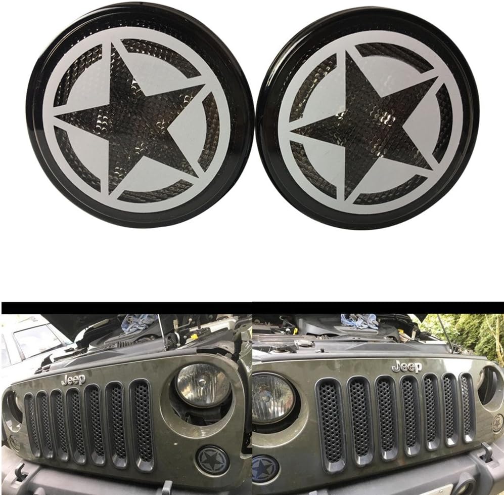 LED Side Marker Light Amber Led Front Decoration Lamps Turn Signal Parking Lights for 2007-2018 J eep Wrangler JK JKU 2Pcs