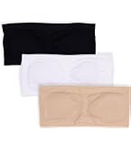 Pack 4 Sujetadores Sin Tirantes Para Niñas – Bandeau Algodón Transpirable Y Bralette De Entrenamiento