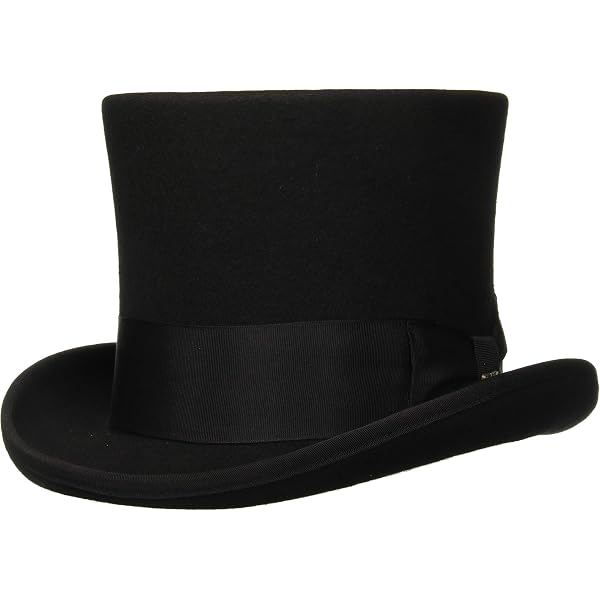Jaxon Mid Crown Top Hat (Small, Black) at Amazon Men's Clothing