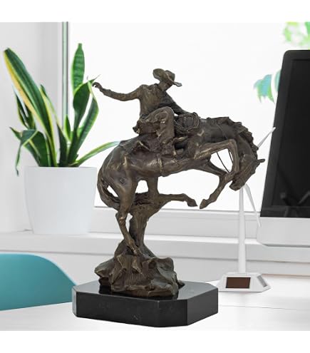 Amazon.com: COWBOY American Bronze Handmade Sculpturer By Frederic