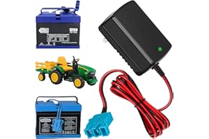TOOAEMIS 12V Battery Charger for 12V Peg-Perego Battery John Deere Ground Force Tractor John Deere Gator XUV Polaris RZR 900 Powered Ride On Car Replacement Power