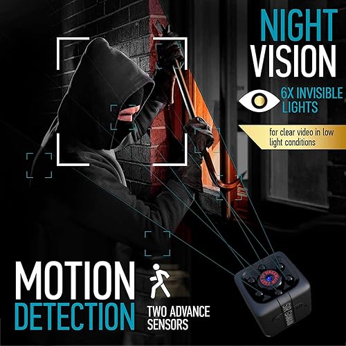 SIRGAWAIN Tiny Security Camera with Night Vision AI