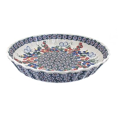 Garden Butterfly Pie Plate Polish Pottery Bahrain Ubuy