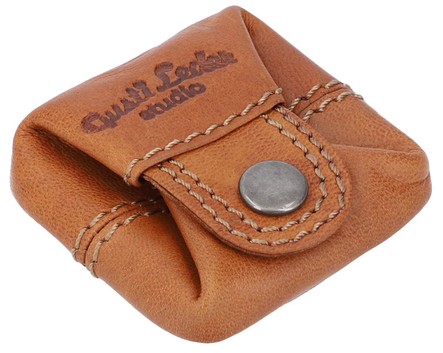 Gusti Small Wallet Leather - Linus Brown Coin Purse Small Light Brown