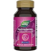 Nature's Way Hydraplenish with MSM, BioCell Collagen Supplement, 60 ct | Daily Support for Healthy Hair, Skin, Nails, and Connective Tissue*, Delivers Chondroitin Sulfate and Hyaluronic Acid