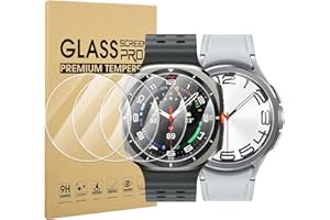 Suoman 4-Pack for Samsung Galaxy Watch 6 Classic 47mm/Galaxy Watch 7 Ultra 47mm Screen Protector, [Anti-Scratch] 2.5D 9H Ultra-thin Tempered Glass Screen Protective Film