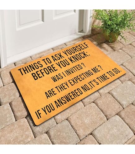 Amazon.com: IFHUH 【Funny Welcome Doormat Level 4 Plates Joke Home