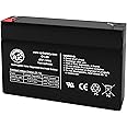 AJC Battery Compatible with GE Simon 6V 1.3Ah Alarm Battery