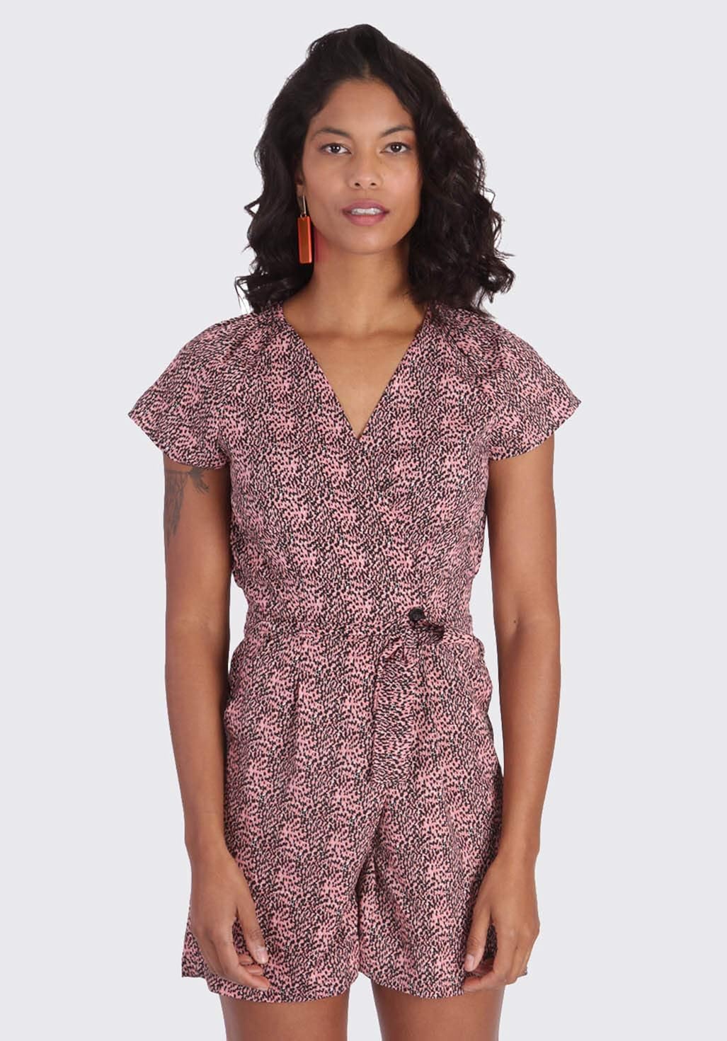 pink dungaree dress womens
