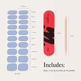 Mylee Gel Nail Wraps Once in A Blue Moon 20 Pre-Cured Stickers view 6