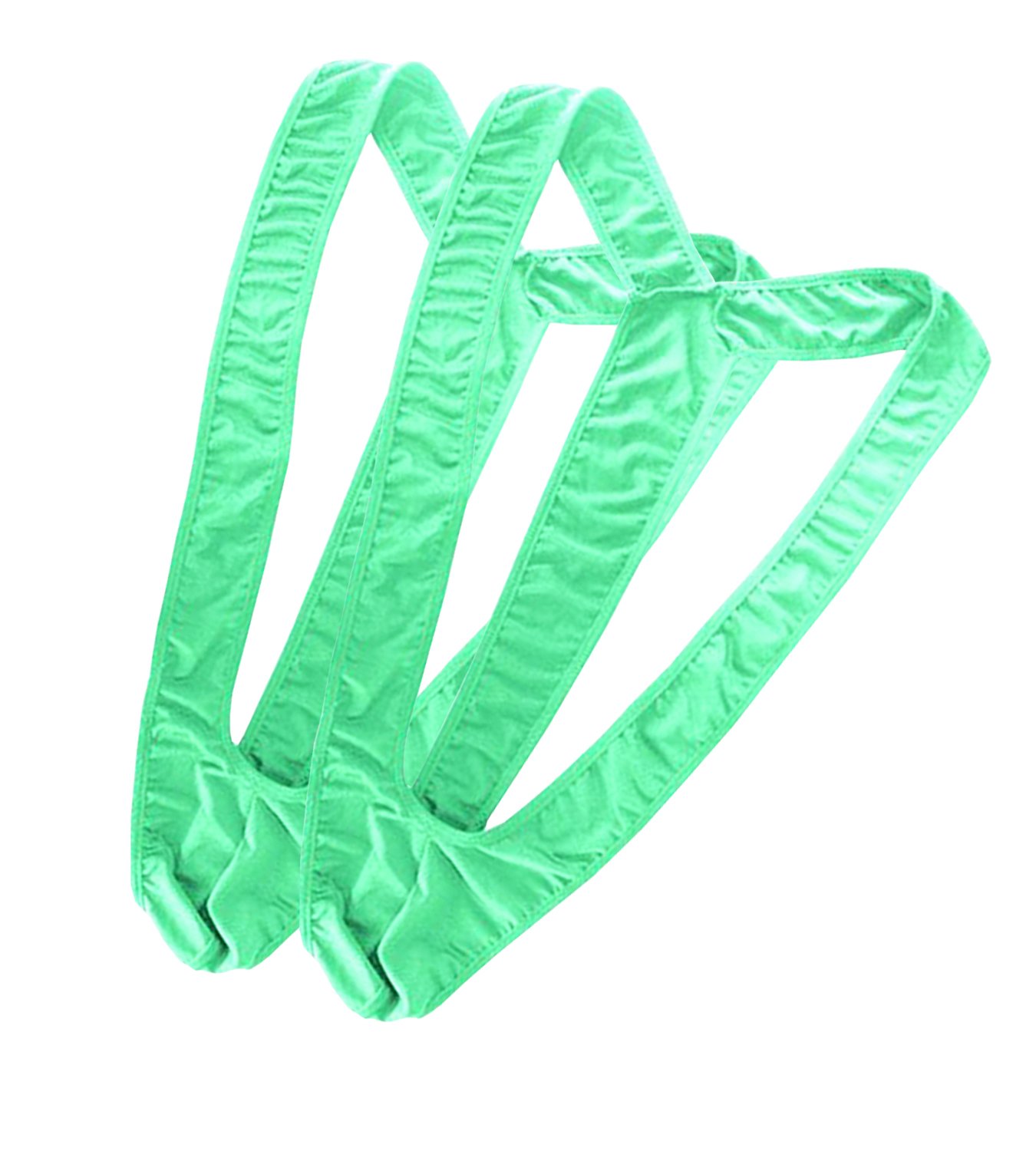 365-Shopping Set Of 2 Borat Bodysuit Mankini Swimsuit Thong Mens, Top, Best Popular Present, Gift Ideas For Birthday, Christmas, Xmas Gifts (2 x Green)