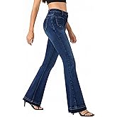 roswear Bell Bottom Jeans for Women High Waist Stretchy Flare Jeans Denim Trousers Pants
