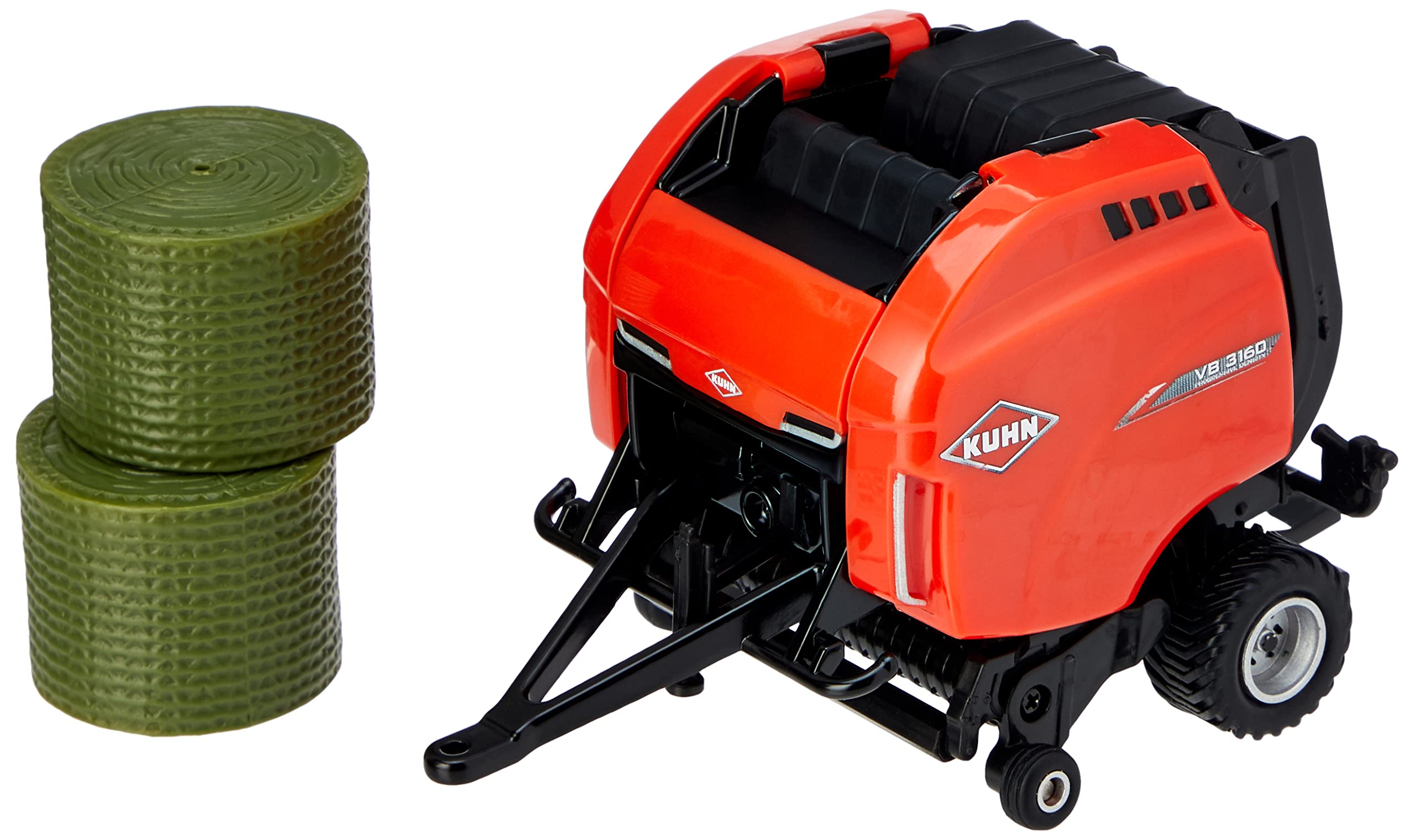 Britains 1:32 Kuhn GF13012 Round Baler, Collectable Tractor Toy Accessory for Children, Toy Tractor Accessory Compatible with 1:32 Scale Farm Toys, Suitable for Collectors & Children from 3 Years