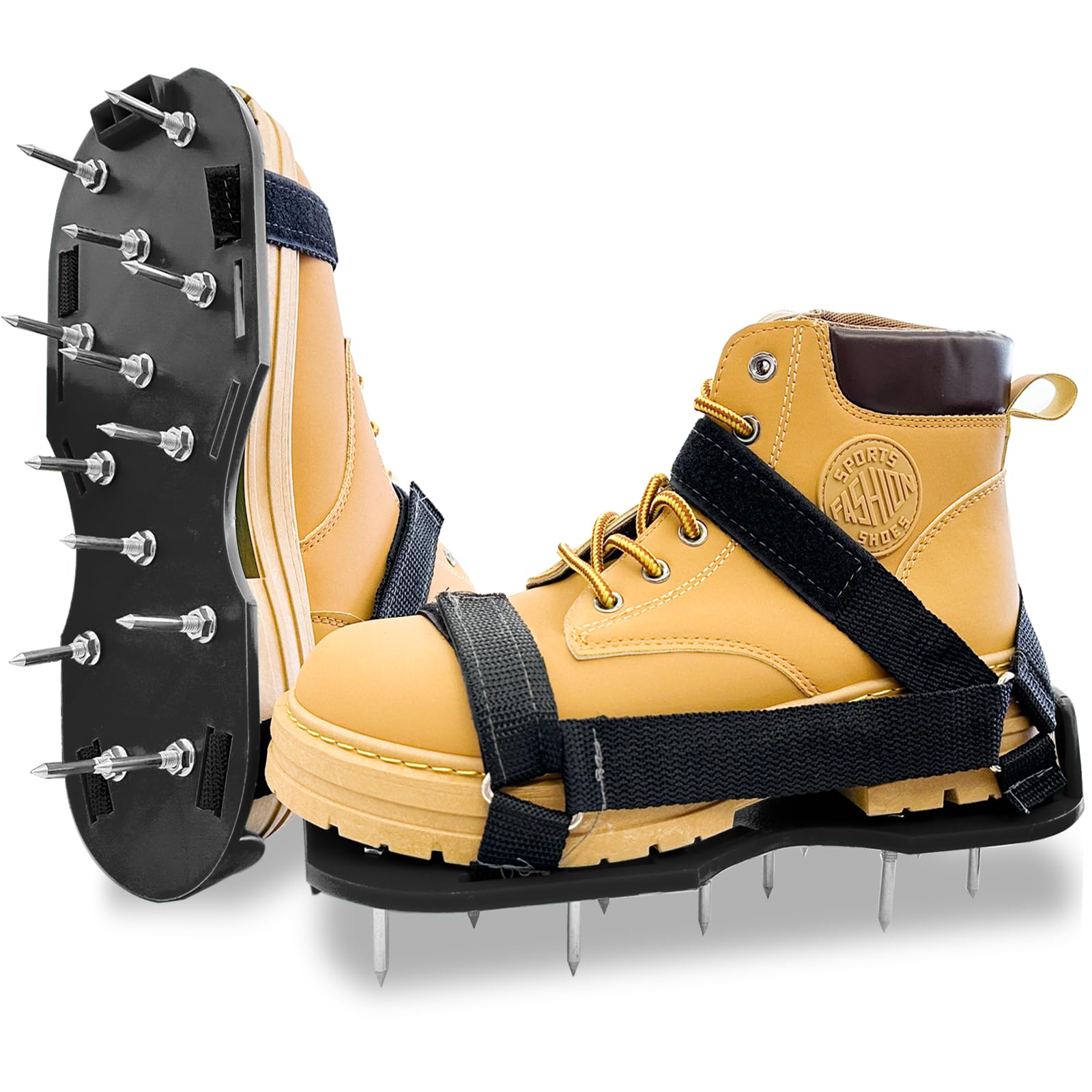 Photo 1 of Epoxy Shoes, Gunite Spikes Shoes, Spike Shoes for Epoxy Flooring, with 1" Short Spikes Perfect For Epoxy Floor, Overlays, Epoxy Floor Kit, Garage Floor Epoxy Kit, Epoxy Garage Floor Coating Kit