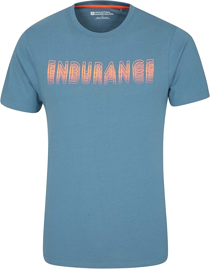 T-shirt Mountain Warehouse Tech Mountains – Homme – Protection UV – 100% Coton