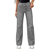 BMSTAY Women's High Waisted Straight Leg Jeans Stretchy Wide Leg Bootcut Denim Pants 2025 Trendy