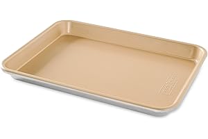 Nordic Ware Naturals Aluminum NonStick Baker's Quarter Sheet Small, Gold